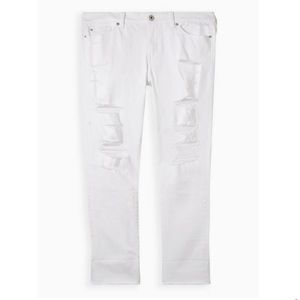 Torrid Crop Boyfriend Vintage Stretch Straight Jean